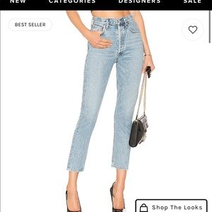 AGOLDE Riley High Rise Straight Denim